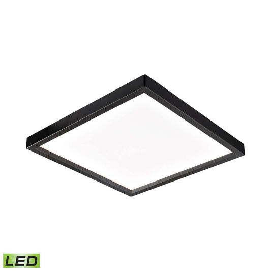 Ceiling Essentials Titan 7.5-inch Square Flush Mount in Oil Rubbed Bronze - Integrated LED | Ceiling Lamps | Modishstore