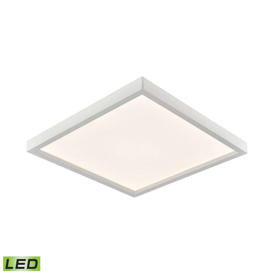Ceiling Essentials Titan 7.5-inch Square Flush Mount in White - Integrated LED | Ceiling Lamps | Modishstore