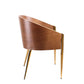 Modrest Claret - Modern Walnut & Black Leatherette Accent Chair | Lounge Chairs | Modishstore - 2