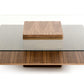Vig Furniture Modrest Clarion Modern Grey Elm & Glass Coffee Table | Modishstore | Coffee Tables-4