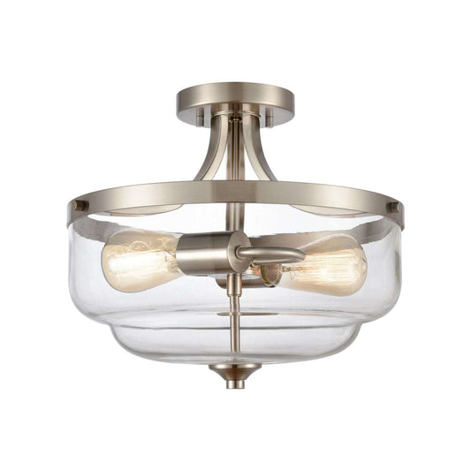 2L Semi Flush In BN | Ceiling Lamps | Modishstore
