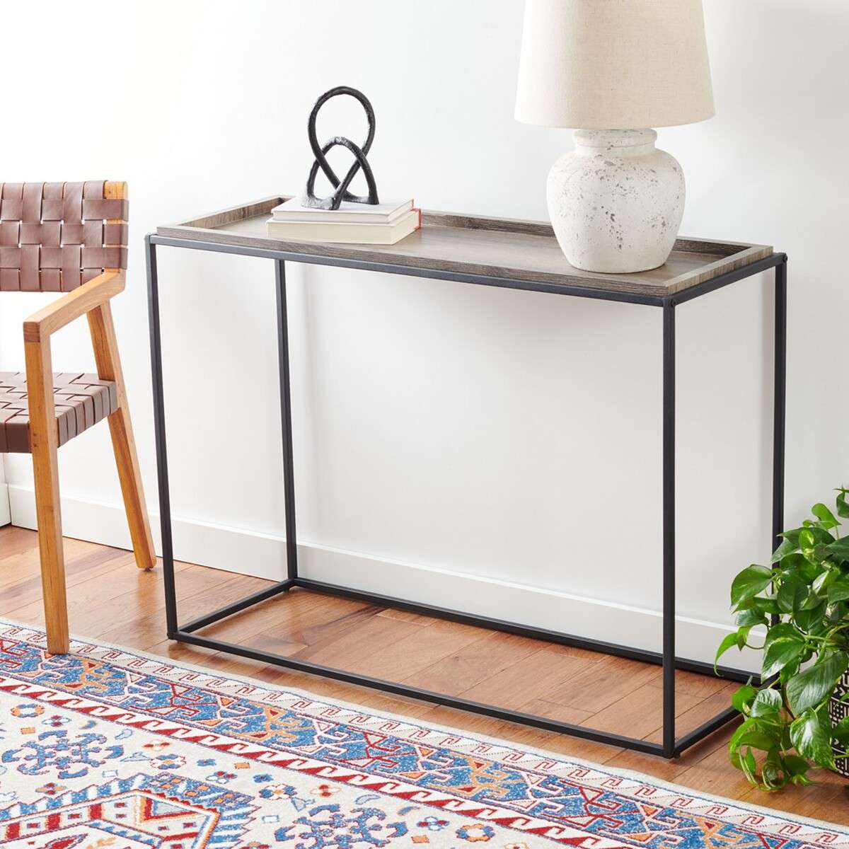 Safavieh Andey Console Table - Brown | Console Tables | Modishstore - 4