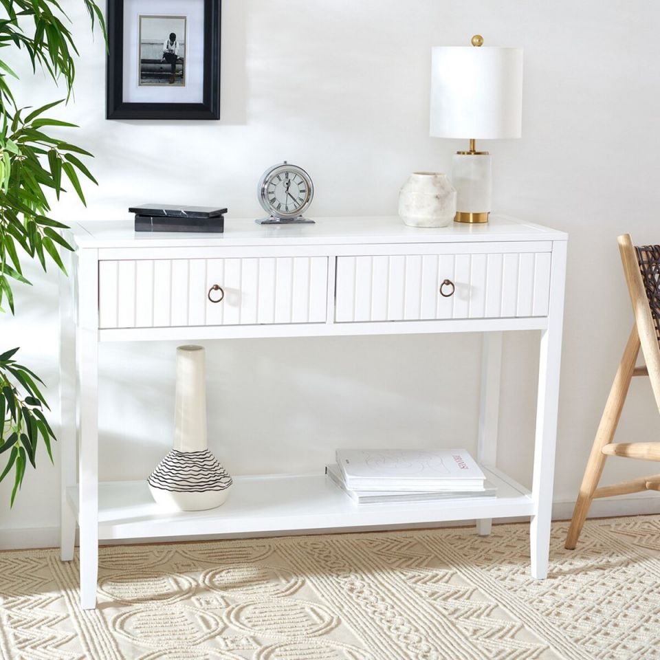 Safavieh Tegan 2 Drawer Console Table | Console Tables | Modishstore - 2