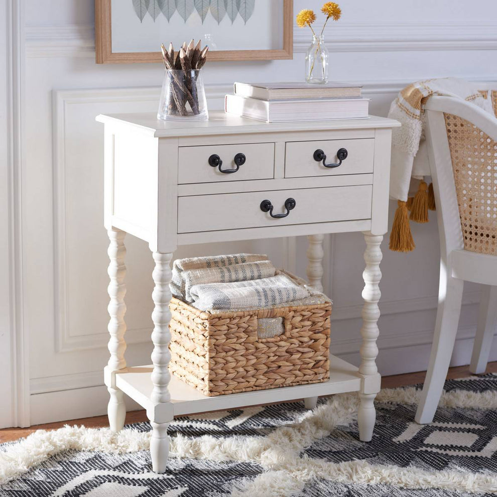 Safavieh Athena 3 Drawer Console Table | Console Tables | Modishstore - 2