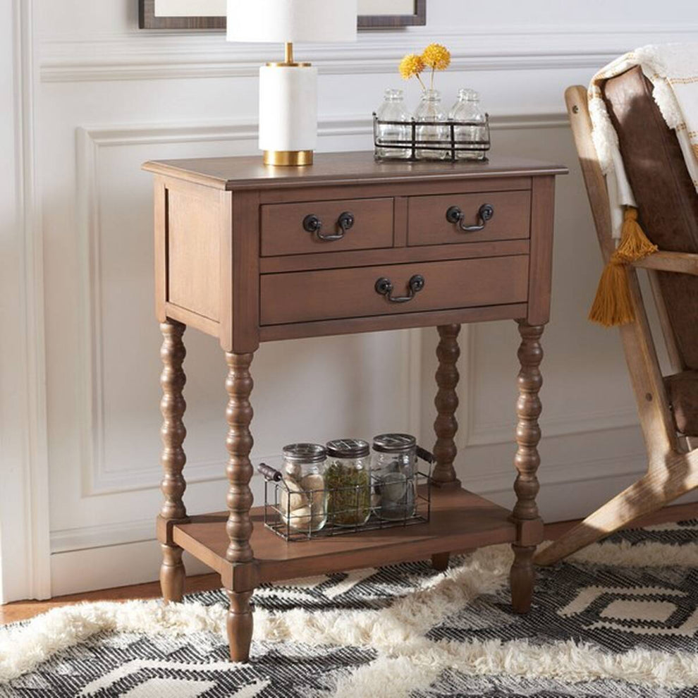Safavieh Athena 3 Drawer Console Table | Console Tables | Modishstore - 10