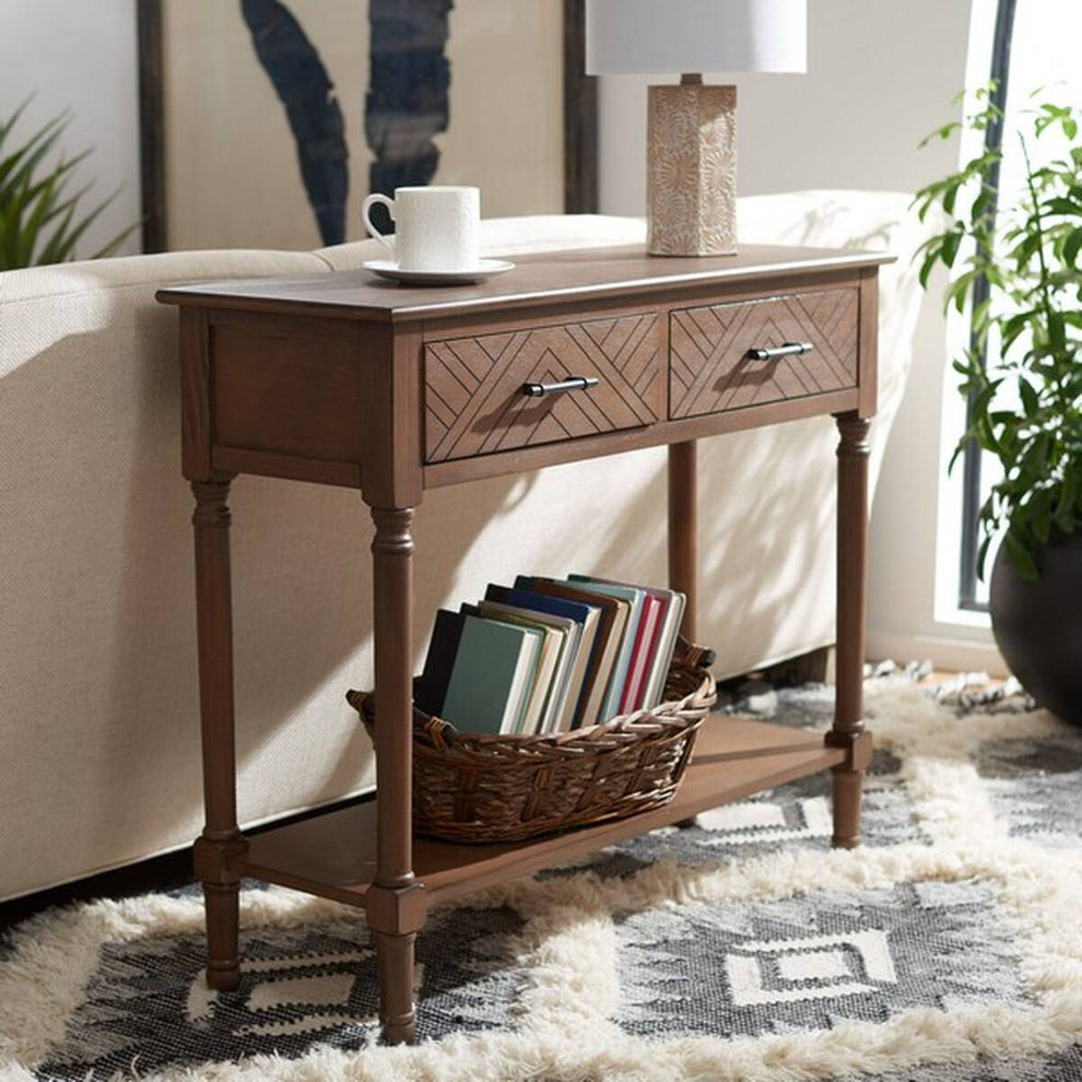 Safavieh Peyton 2 Drawer Console Table | Console Tables | Modishstore - 3