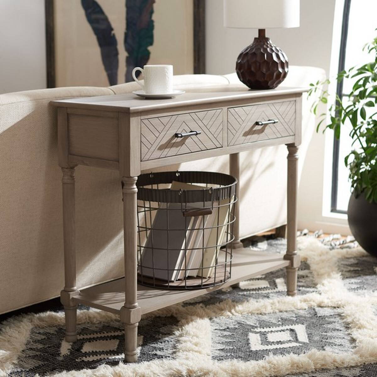 Safavieh Peyton 2 Drawer Console Table | Console Tables |  Modishstore  - 6