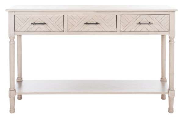 Safavieh Peyton 3 Drawer Console Table - Greige | Console Tables | Modishstore - 2