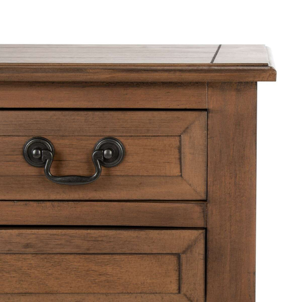 Safavieh Primrose 3 Drawer Console Table - Brown | Console Tables | Modishstore - 4