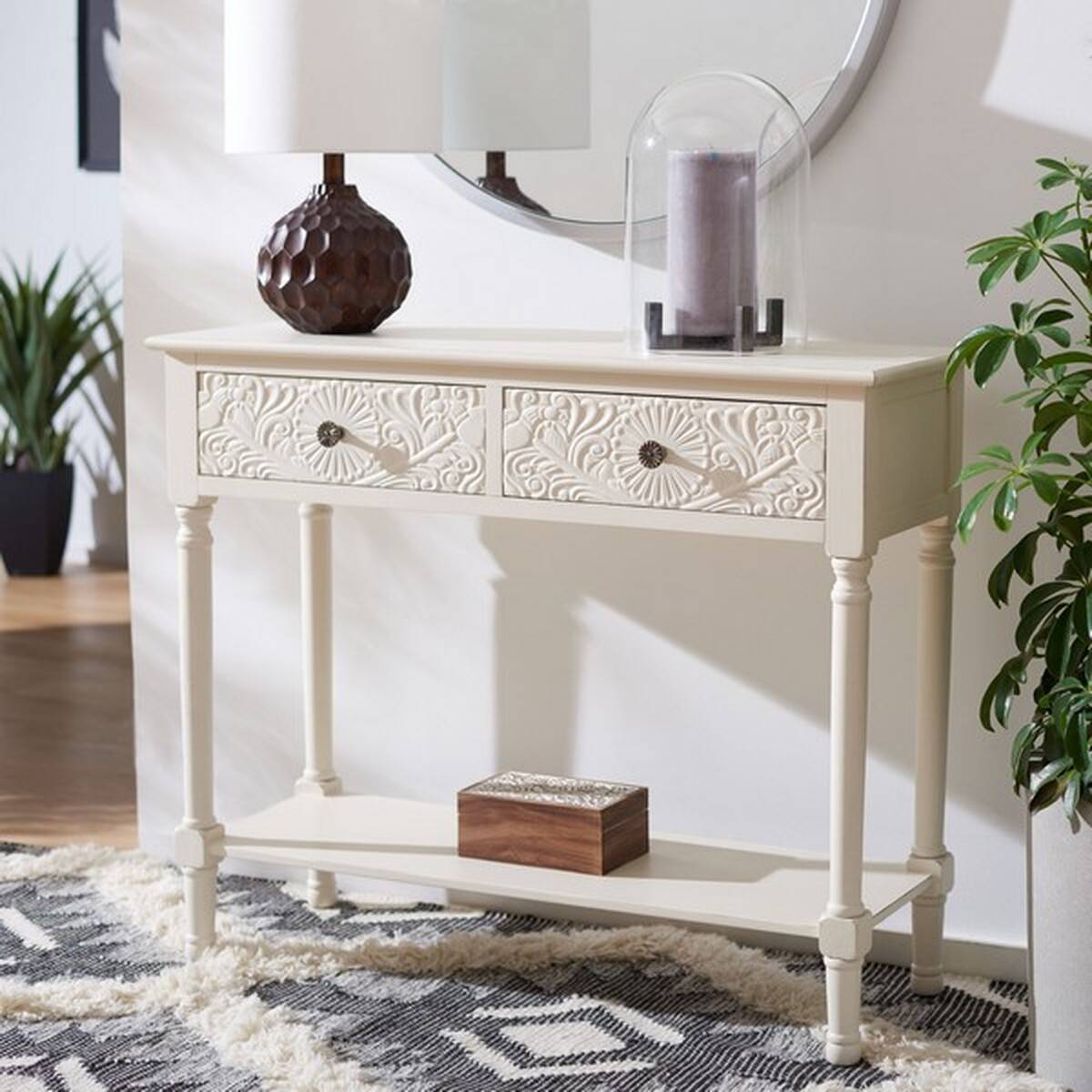 Safavieh Josie 2 Drawer Console Table | Console Tables | Modishstore - 2