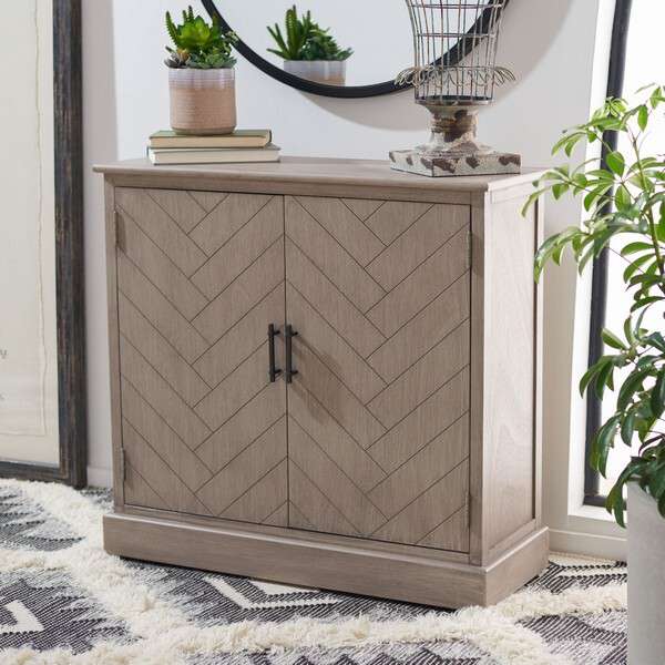 Safavieh Peyton 2 Door Sideboard - Greige | Console Tables | Modishstore