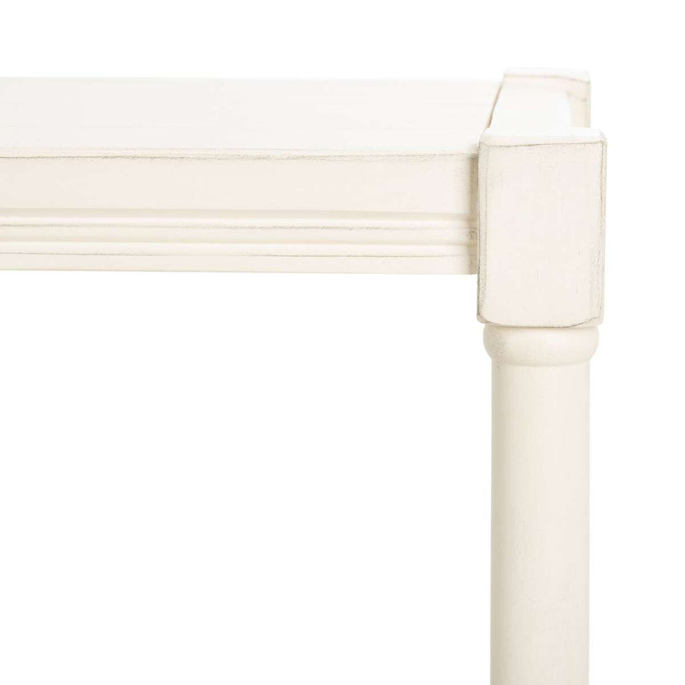 Safavieh Rafiki 3 Shelf Console Table - Distressed White | Console Tables | Modishstore - 4