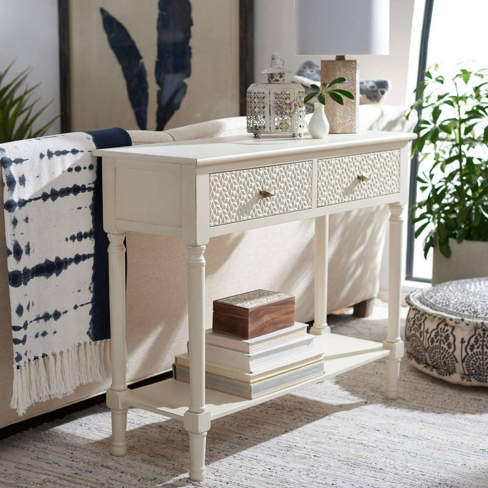 Safavieh Halton 2Drw Console Table | Console Tables | Modishstore - 3