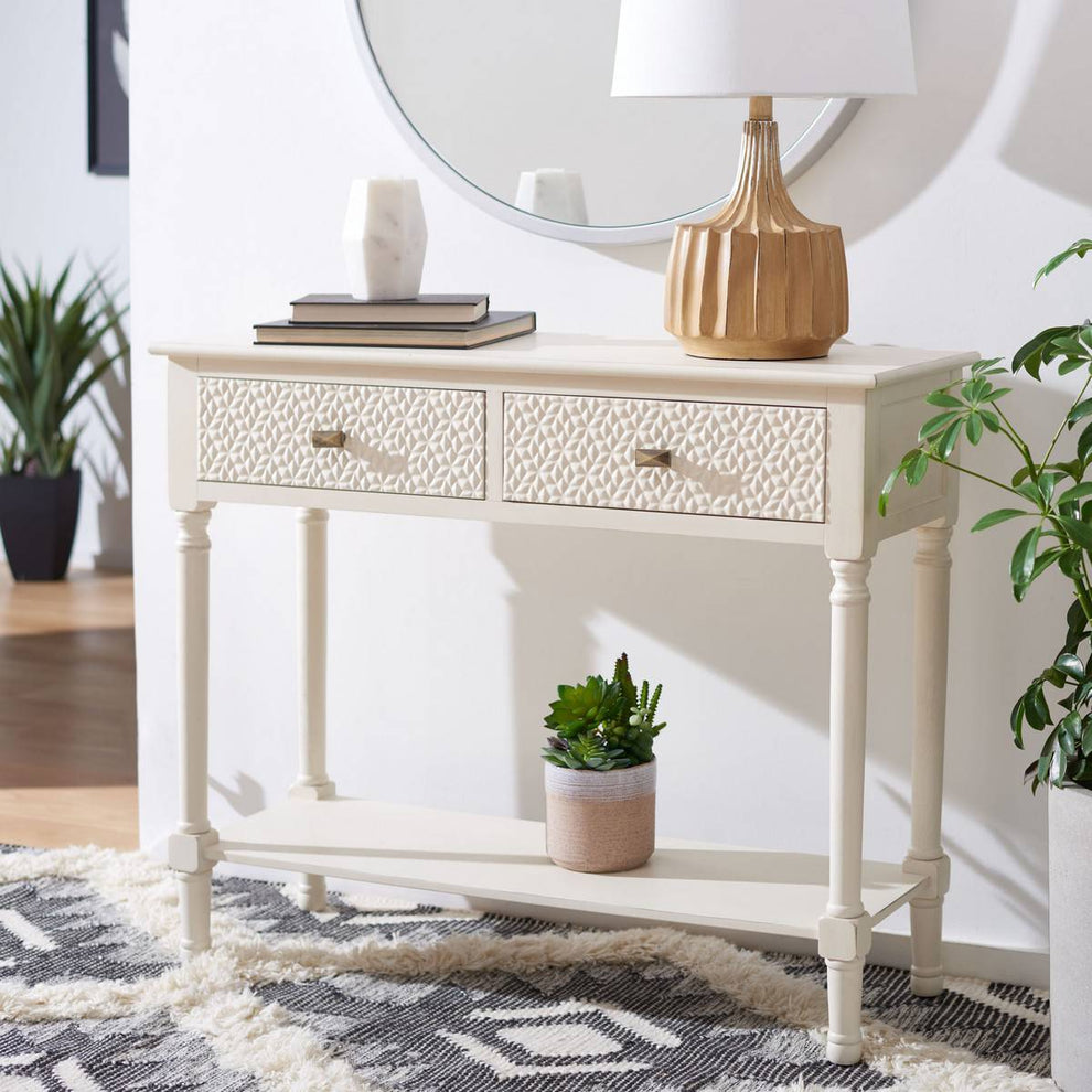 Safavieh Halton 2Drw Console Table | Console Tables | Modishstore - 2