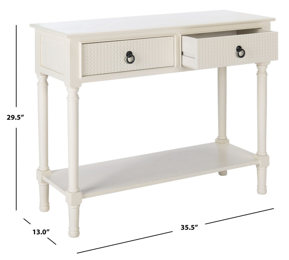 Safavieh Haines 2Drw Console Table | Console Tables | Modishstore - 11