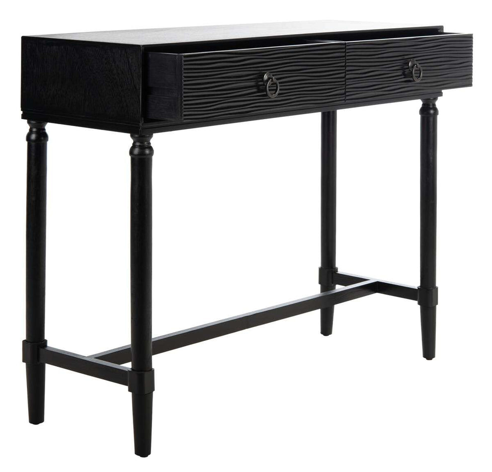 Safavieh Aliyah 2Drw Console Table - Black | Console Tables | Modishstore - 2