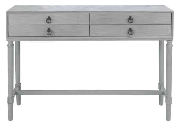 Safavieh Aliyah 4Drw Console Table - Distressed Gray | Console Tables | Modishstore - 2