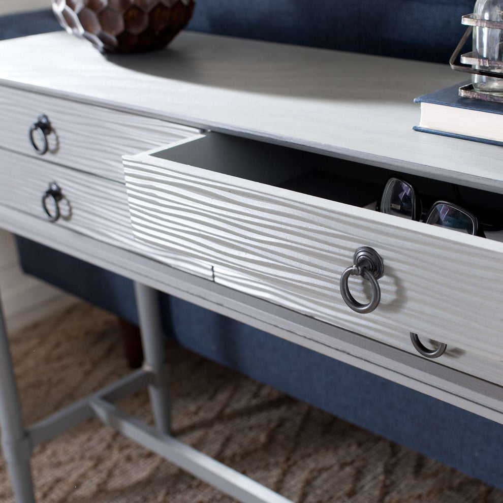 Safavieh Aliyah 4Drw Console Table - Distressed Gray | Console Tables | Modishstore - 4