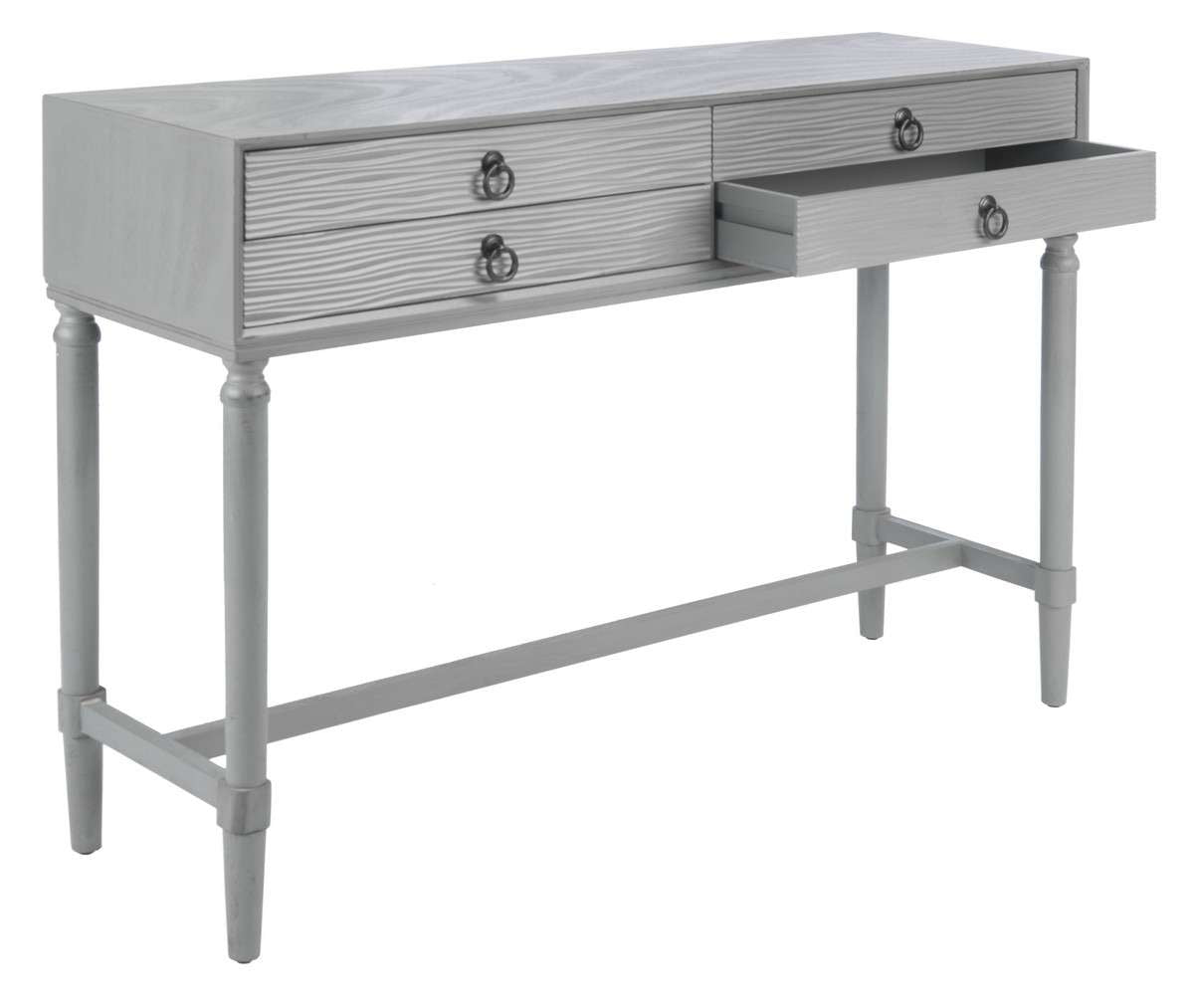 Safavieh Aliyah 4Drw Console Table - Distressed Gray | Console Tables | Modishstore - 3