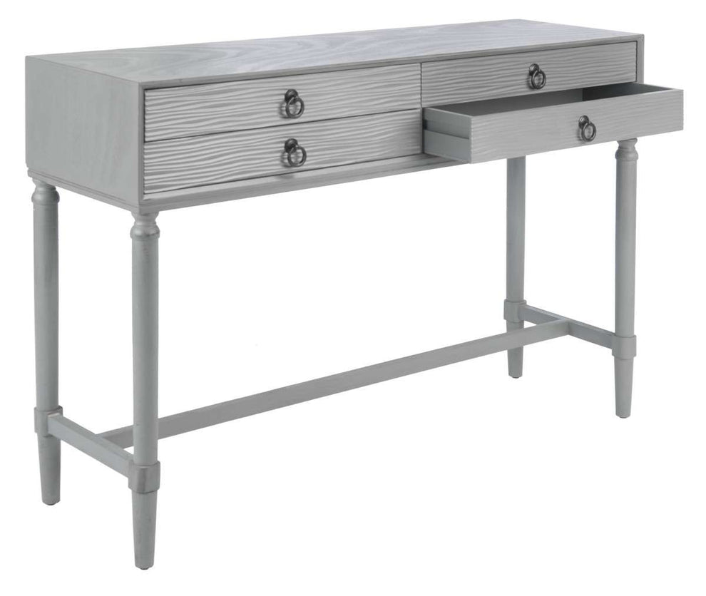 Safavieh Aliyah 4Drw Console Table - Distressed Gray | Console Tables | Modishstore - 3