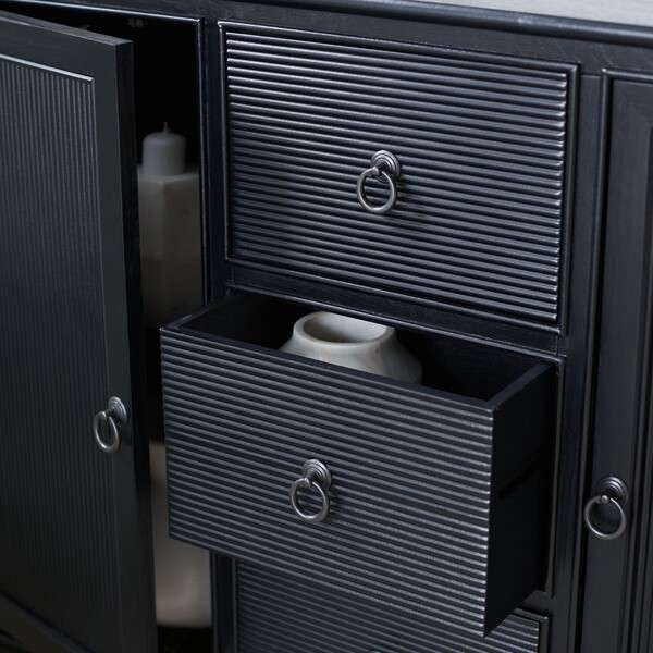 Safavieh Adiland 2Dr 3Drw Consoles - Black | Console Tables | Modishstore - 3