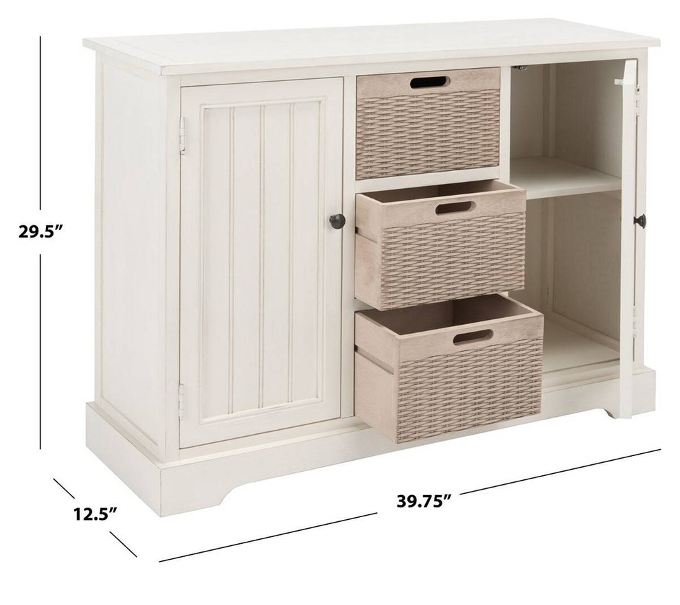 Safavieh Landers 2Dr & 3 Removable Baskets | Console Tables | Modishstore - 3