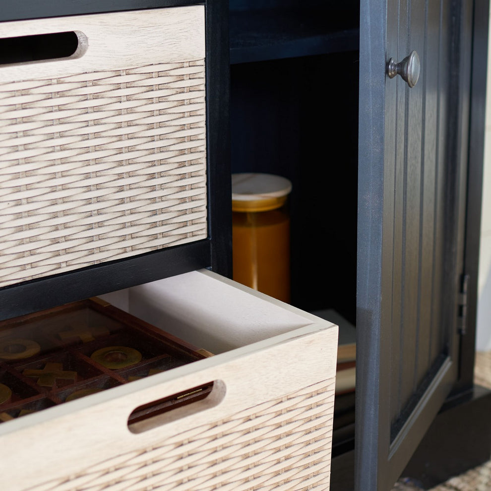 Safavieh Landers 2Dr & 3 Removable Baskets | Console Tables | Modishstore - 2