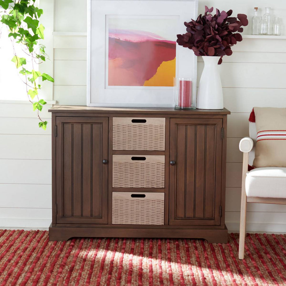 Safavieh Landers 2Dr & 3 Removable Baskets | Console Tables | Modishstore - 8