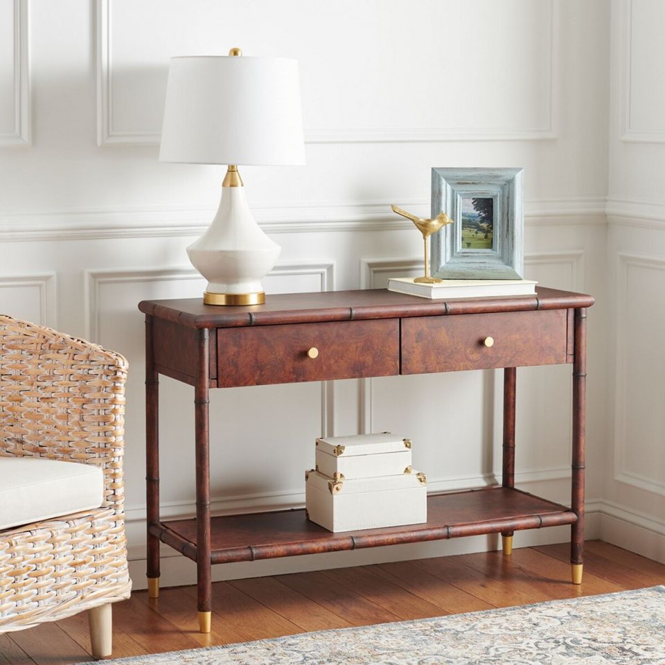 Safavieh Tudor 2 Drawer 1 Shelf Console Table | Console Tables | Modishstore - 2