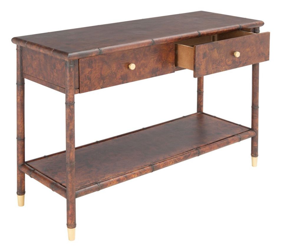 Safavieh Tudor 2 Drawer 1 Shelf Console Table | Console Tables | Modishstore - 3