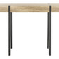 Safavieh Alyssa Rectangular Rustic Midcentury Wood Top Console Table | Console Tables |  Modishstore 
