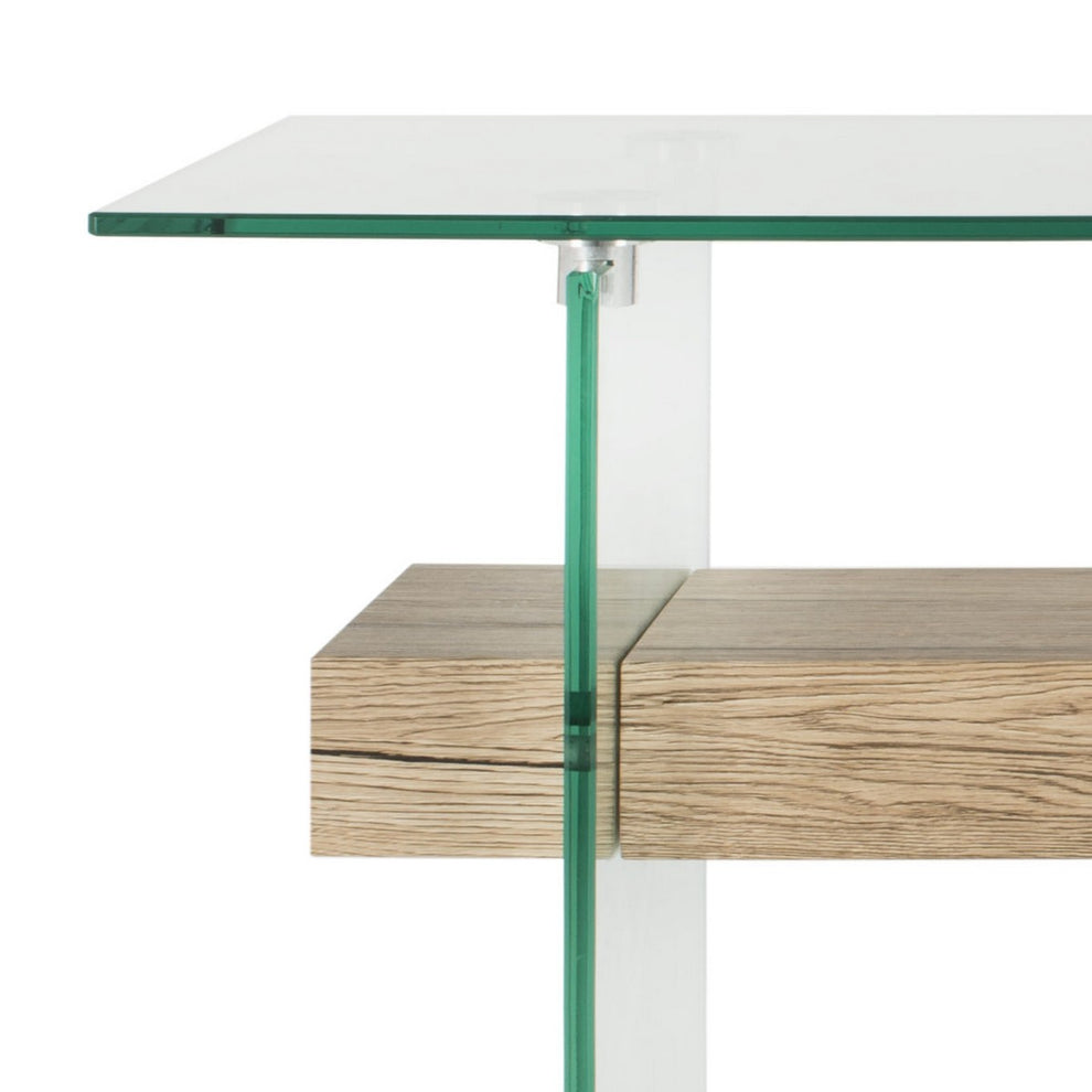 Safavieh Kayley Rectangular Modern Glass Console Table | Console Tables | Modishstore - 3