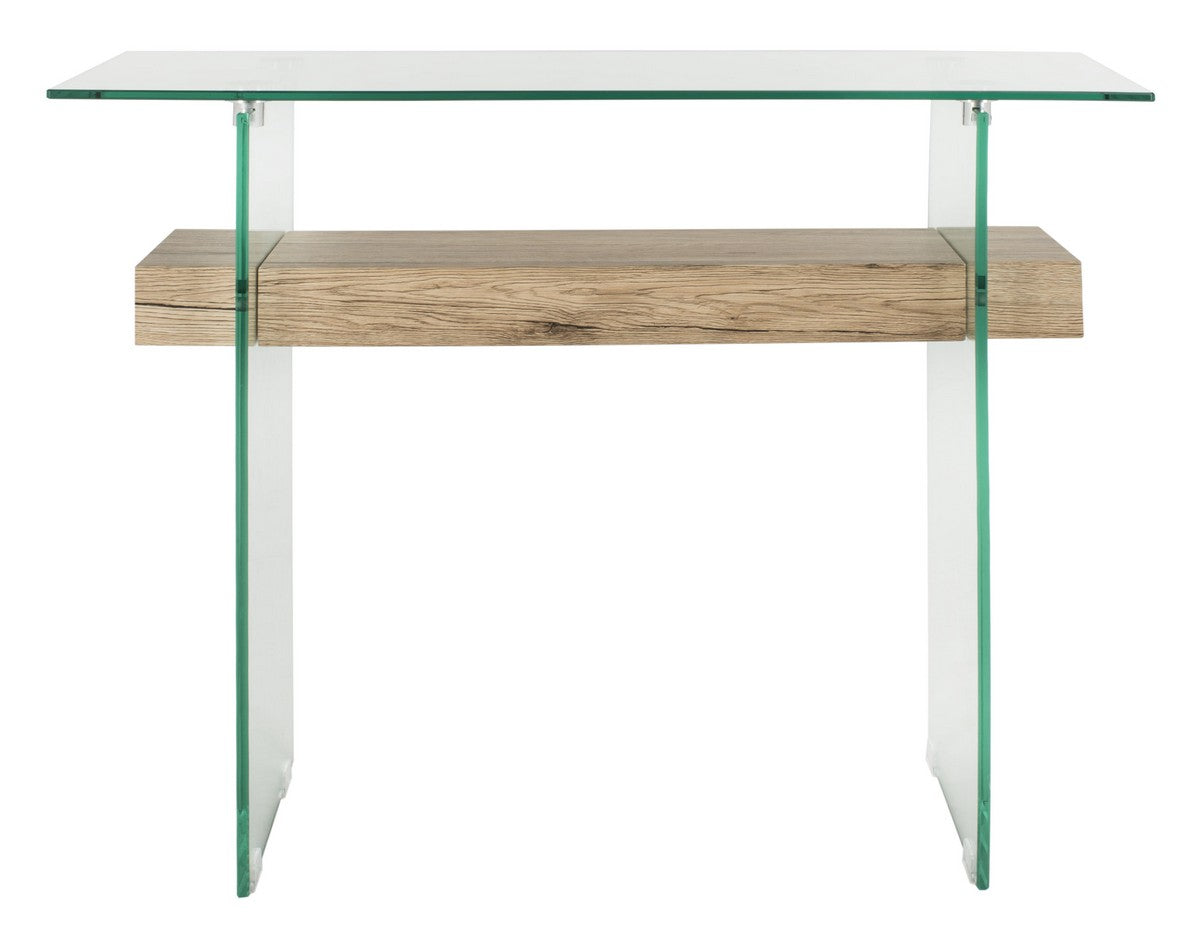 Safavieh Kayley Rectangular Modern Glass Console Table | Console Tables | Modishstore - 1