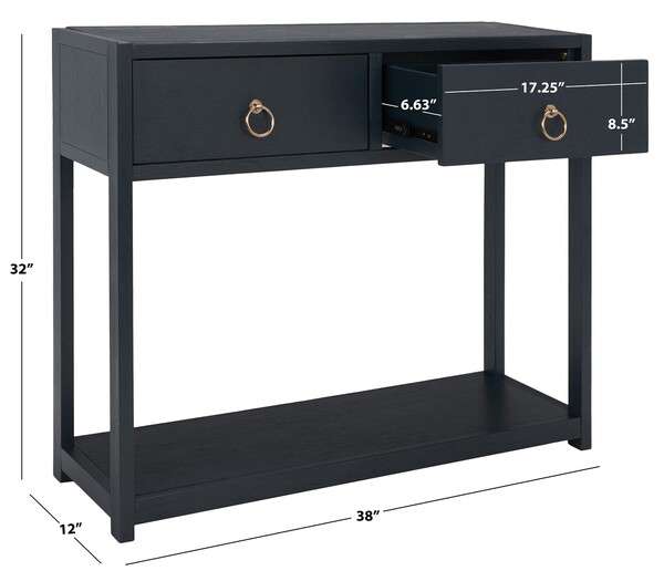 Safavieh Sadie Console Table - Navy | Console Tables | Modishstore - 4