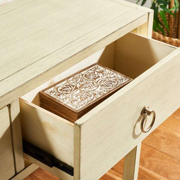 Safavieh Sadie Console Table - Antique White | Console Tables | Modishstore - 3