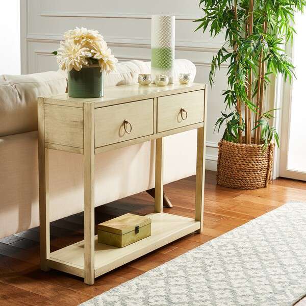 Safavieh Sadie Console Table - Antique White | Console Tables | Modishstore