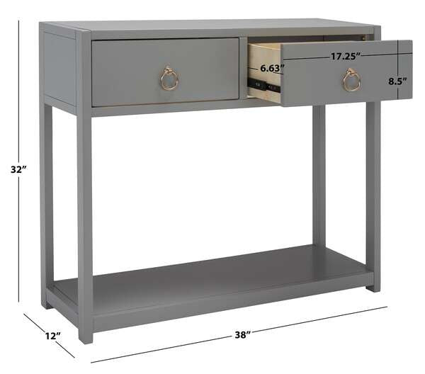 Safavieh Sadie Console Table - Gray | Console Tables | Modishstore - 4
