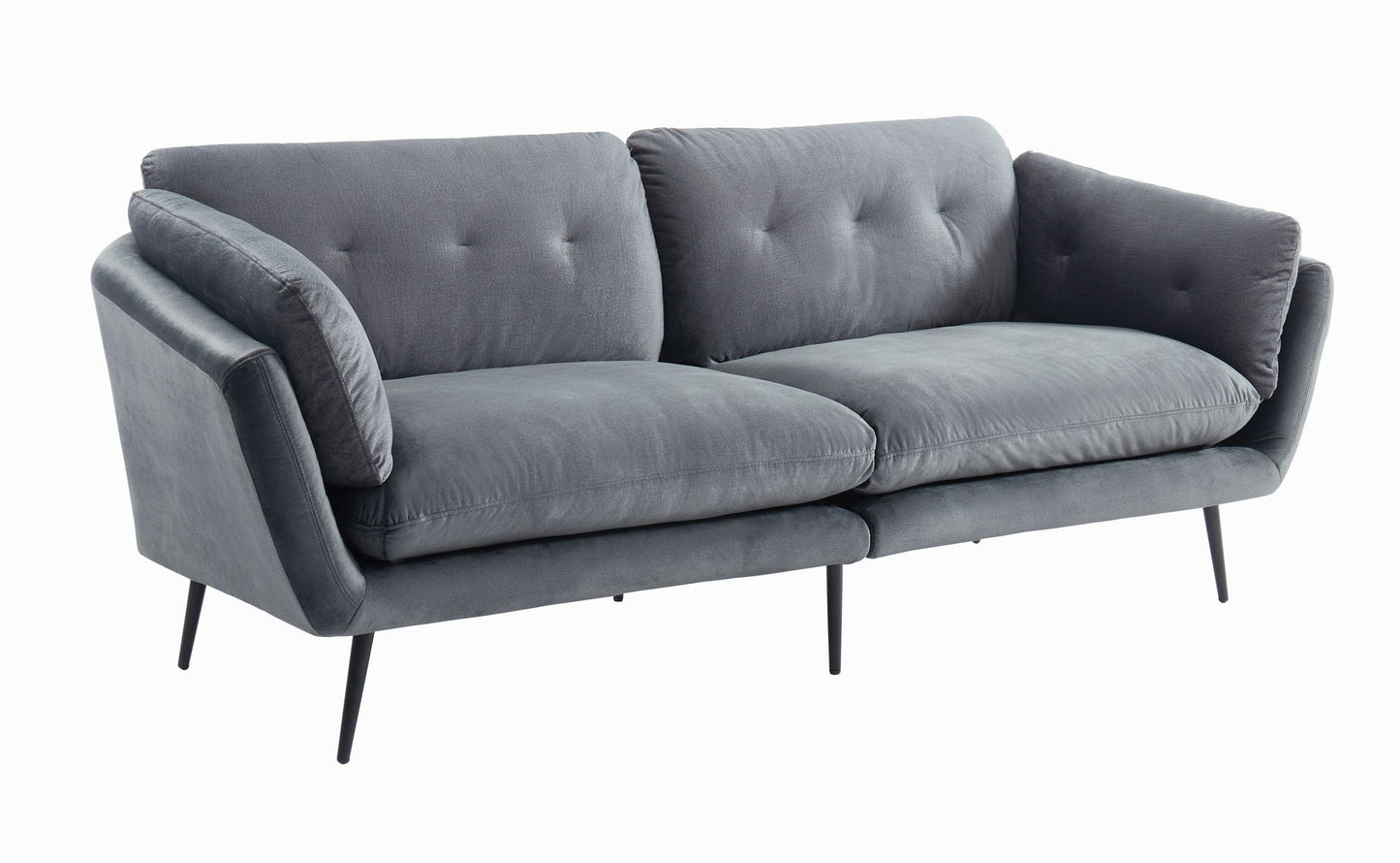 Divani Casa Cody - Modern Dark Grey Fabric Sofa-3