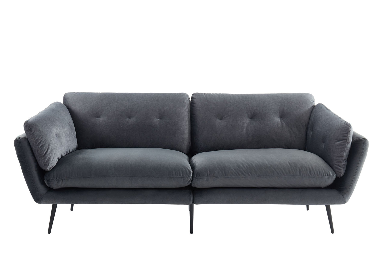 Divani Casa Cody - Modern Dark Grey Fabric Sofa-2