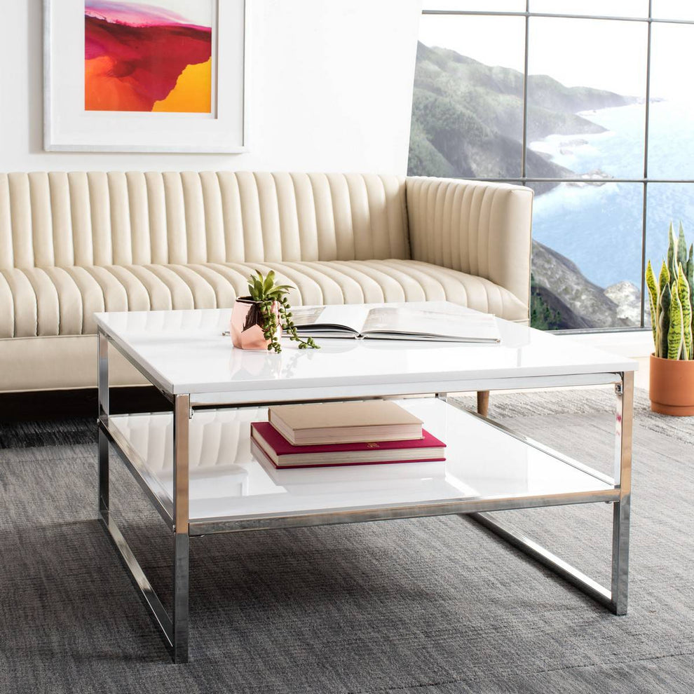 Safavieh Aliza 2 Tier Square Coffee Table | Coffee Tables | Modishstore - 2