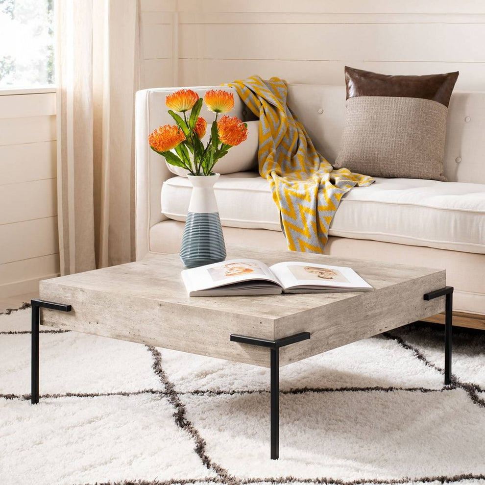 Safavieh Eli Square Coffee Table | Coffee Tables | Modishstore - 2