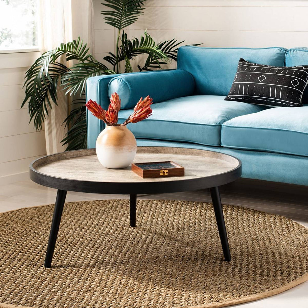 Safavieh Fritz Round Tray Top Coffee Table | Coffee Tables | Modishstore - 5