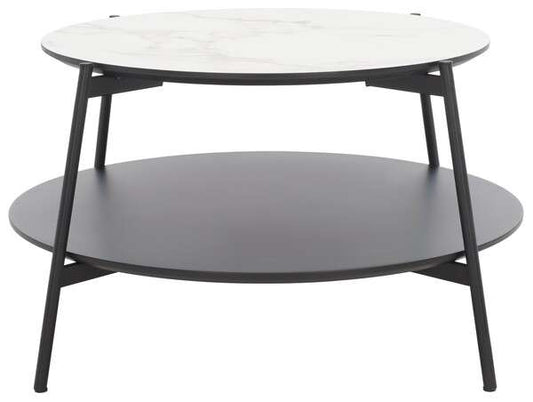 Safavieh Alexy Round Coffee Table - White | Coffee Tables | Modishstore