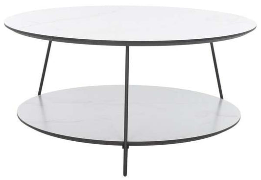 Safavieh Alyce Round Coffee Table - White | Coffee Tables | Modishstore