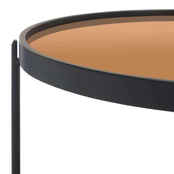 Safavieh Emmerick Mirrored Coffee Table - Rose Gold Top | Coffee Tables | Modishstore - 2