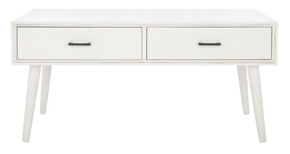 Safavieh Mozart Mid   Century 2 Drawer Coffee Table | Coffee Tables | Modishstore - 1