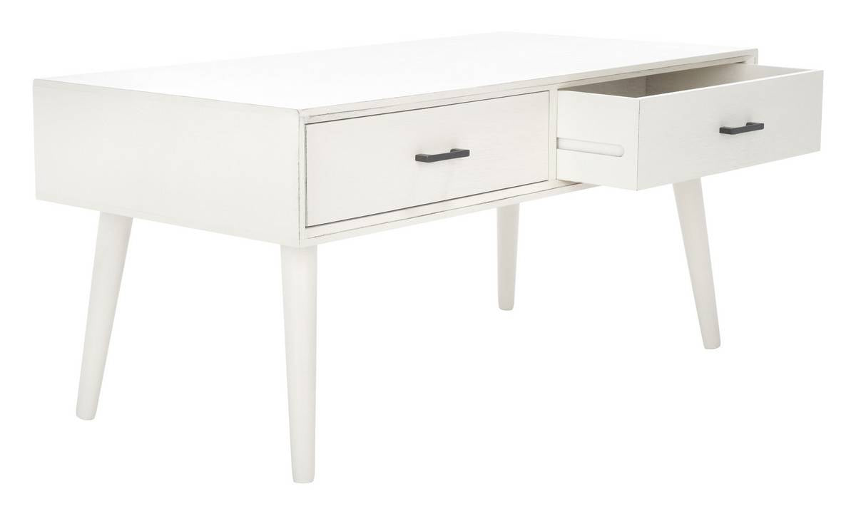 Safavieh Mozart Mid   Century 2 Drawer Coffee Table | Coffee Tables | Modishstore - 3