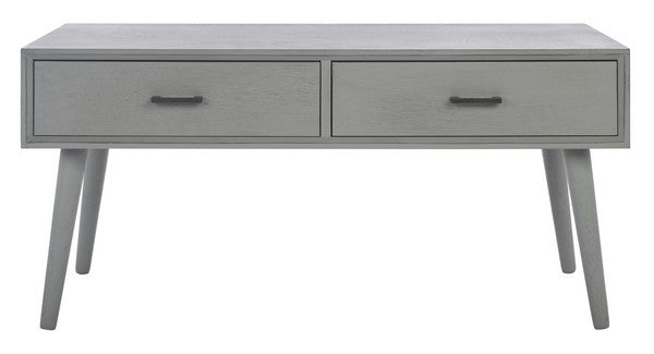 Safavieh Mozart Mid   Century 2 Drawer Coffee Table | Coffee Tables | Modishstore - 13