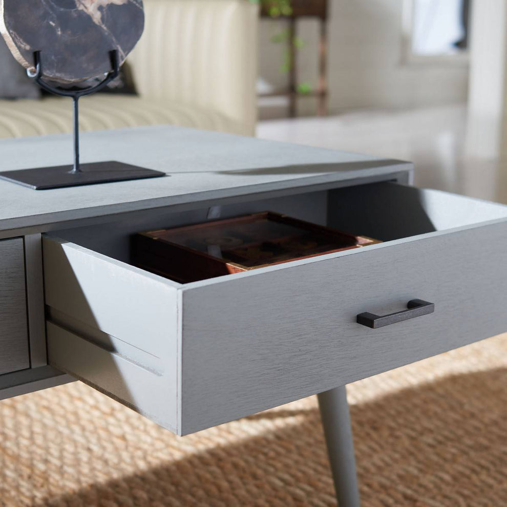 Safavieh Mozart Mid   Century 2 Drawer Coffee Table | Coffee Tables | Modishstore - 15