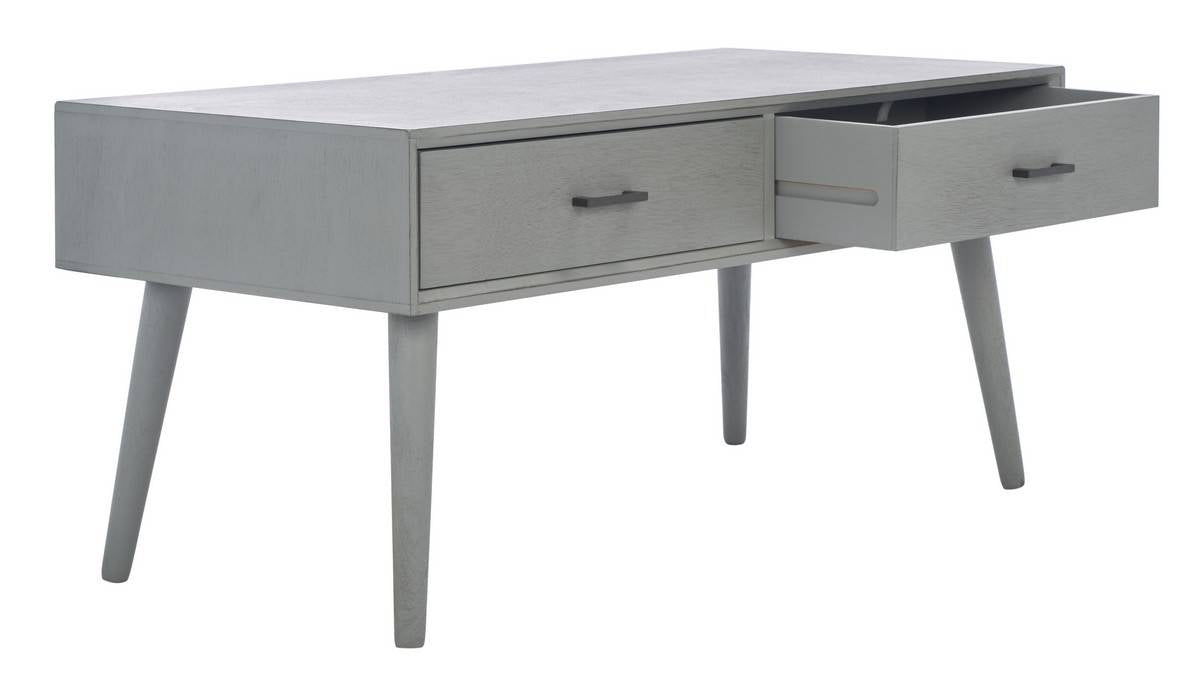 Safavieh Mozart Mid   Century 2 Drawer Coffee Table | Coffee Tables | Modishstore - 14